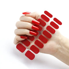 Crimson Red Nail Art