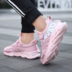 Lace-Up Girls Breathable Running Shoes