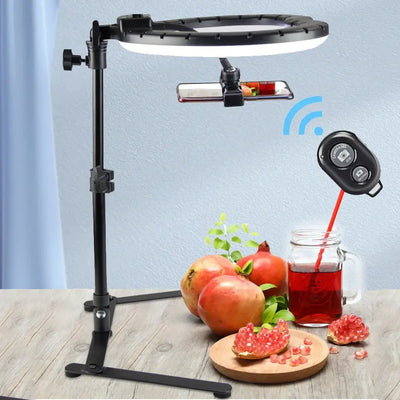 26CM Photography Lighting Phone Ringlight Tripod Stand Photo Led Selfie Remote Fill Ring Light Lamp Video Youtube Live COOK