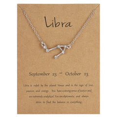 12 Constellation Zodiac Sign Necklace