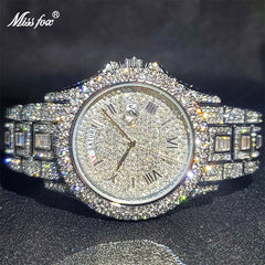 Men's Calendar Quartz  Diamond Watch