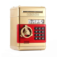 Electronic Piggy Bank ATM Password Money Box Cash Coins Saving Box ATM Bank Safe Box Automatic Deposit Banknote Christmas Gift